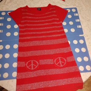 red faded glory sweater dress